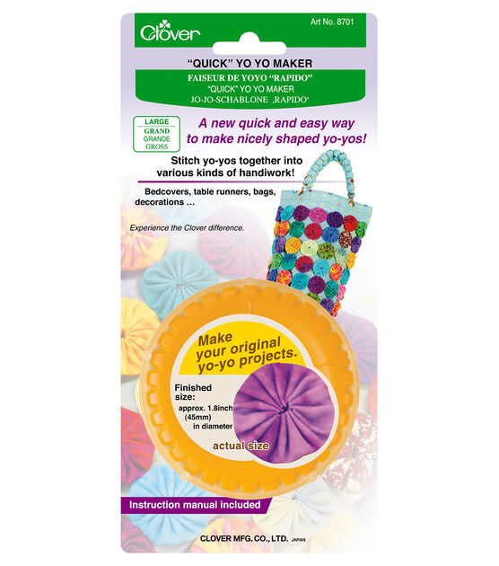 Large Rosette Maker Multicoloured Round Yo-Yo Maker Sewing Crafts Embellishment Large Rosette Maker Multicoloured Round Yo-Yo Maker Sewing Crafts Embellishment